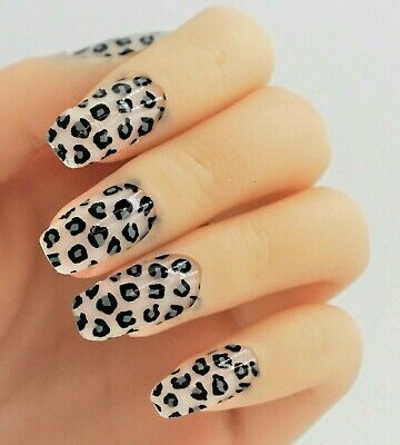 Detail Clear Cow Print Nails Nomer 33