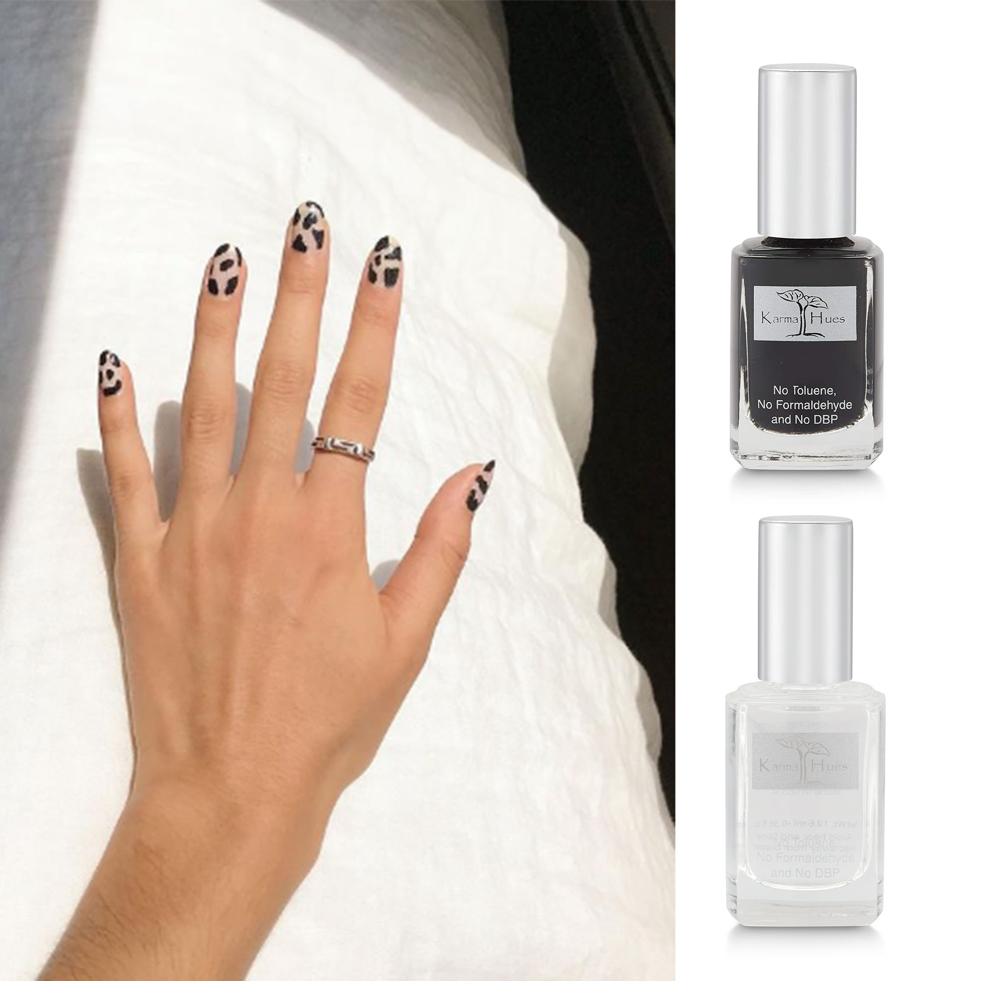 Detail Clear Cow Print Nails Nomer 34