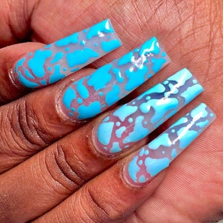 Detail Clear Cow Print Nails Nomer 39