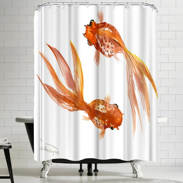 Detail Clear Goldfish Shower Curtain Nomer 29