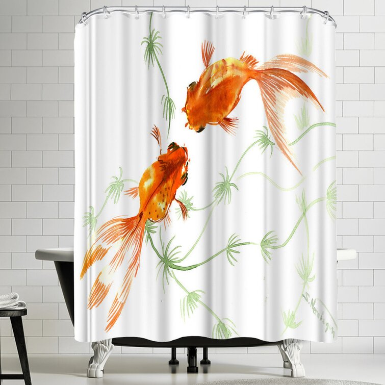 Detail Clear Goldfish Shower Curtain Nomer 31