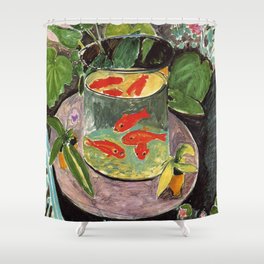 Detail Clear Goldfish Shower Curtain Nomer 49