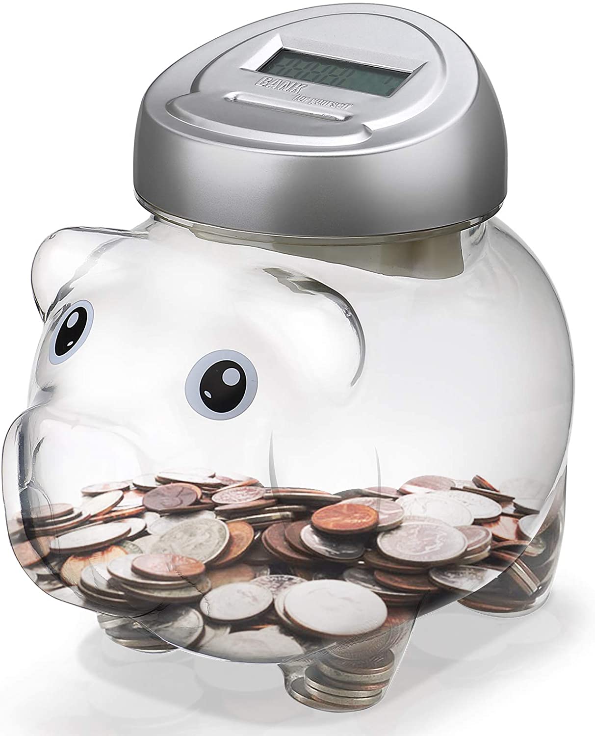 Detail Clear Piggy Bank Jar Nomer 5