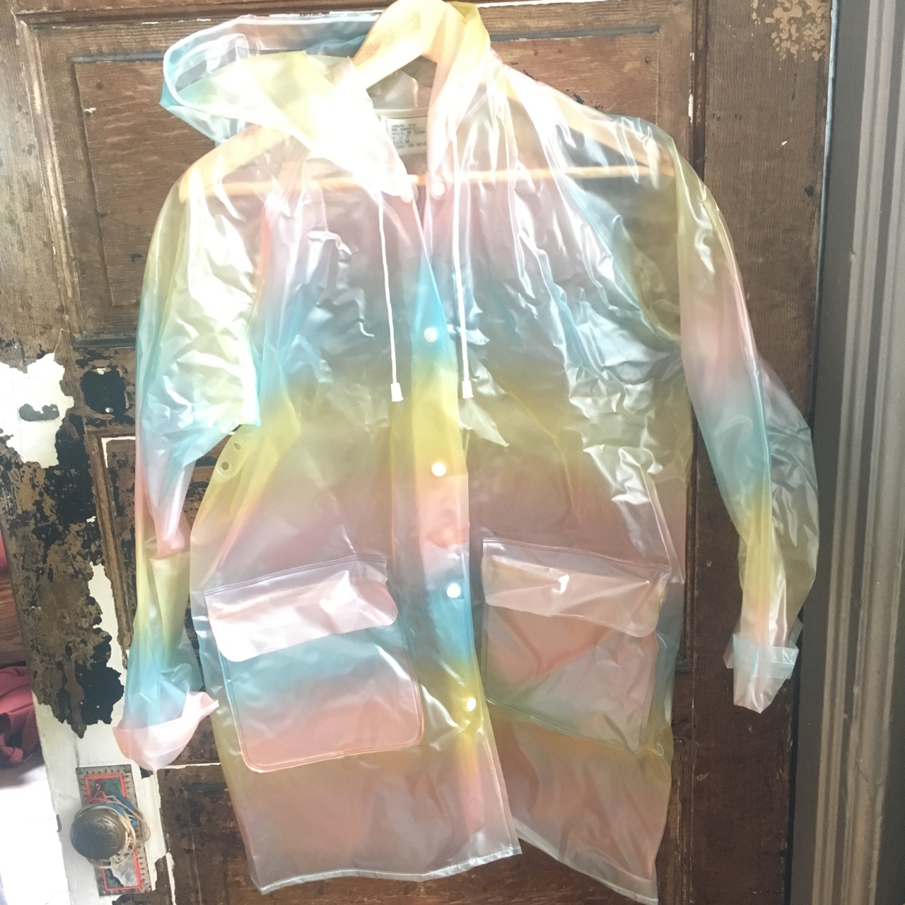 Detail Clear Rainbow Raincoat Nomer 14