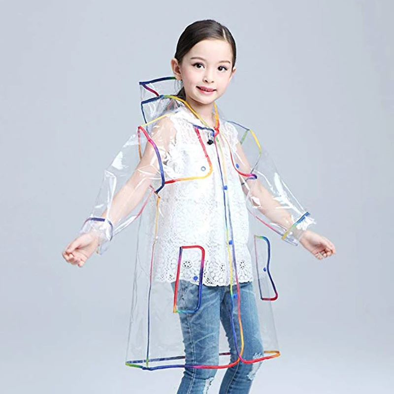 Detail Clear Rainbow Raincoat Nomer 3