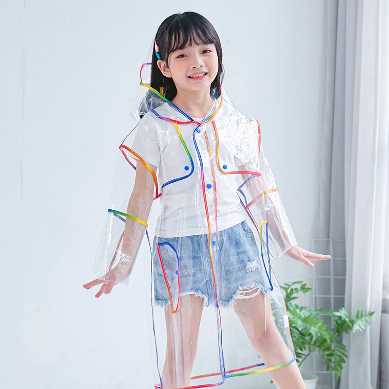 Detail Clear Rainbow Raincoat Nomer 23