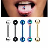 Detail Clear Tongue Piercing Jewelry Nomer 43