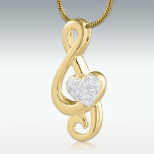 Detail Clef Heart Necklace Nomer 19
