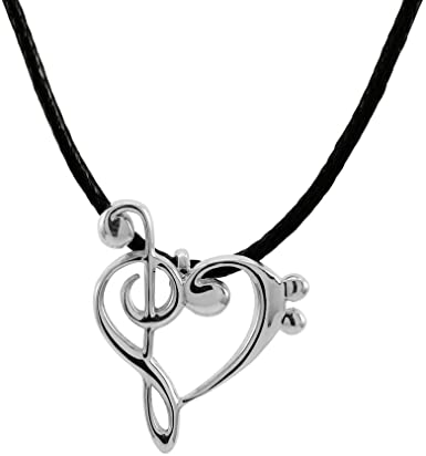 Detail Clef Heart Necklace Nomer 28