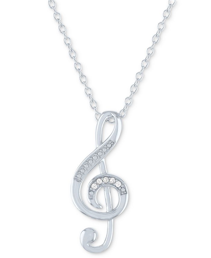 Detail Clef Heart Necklace Nomer 36