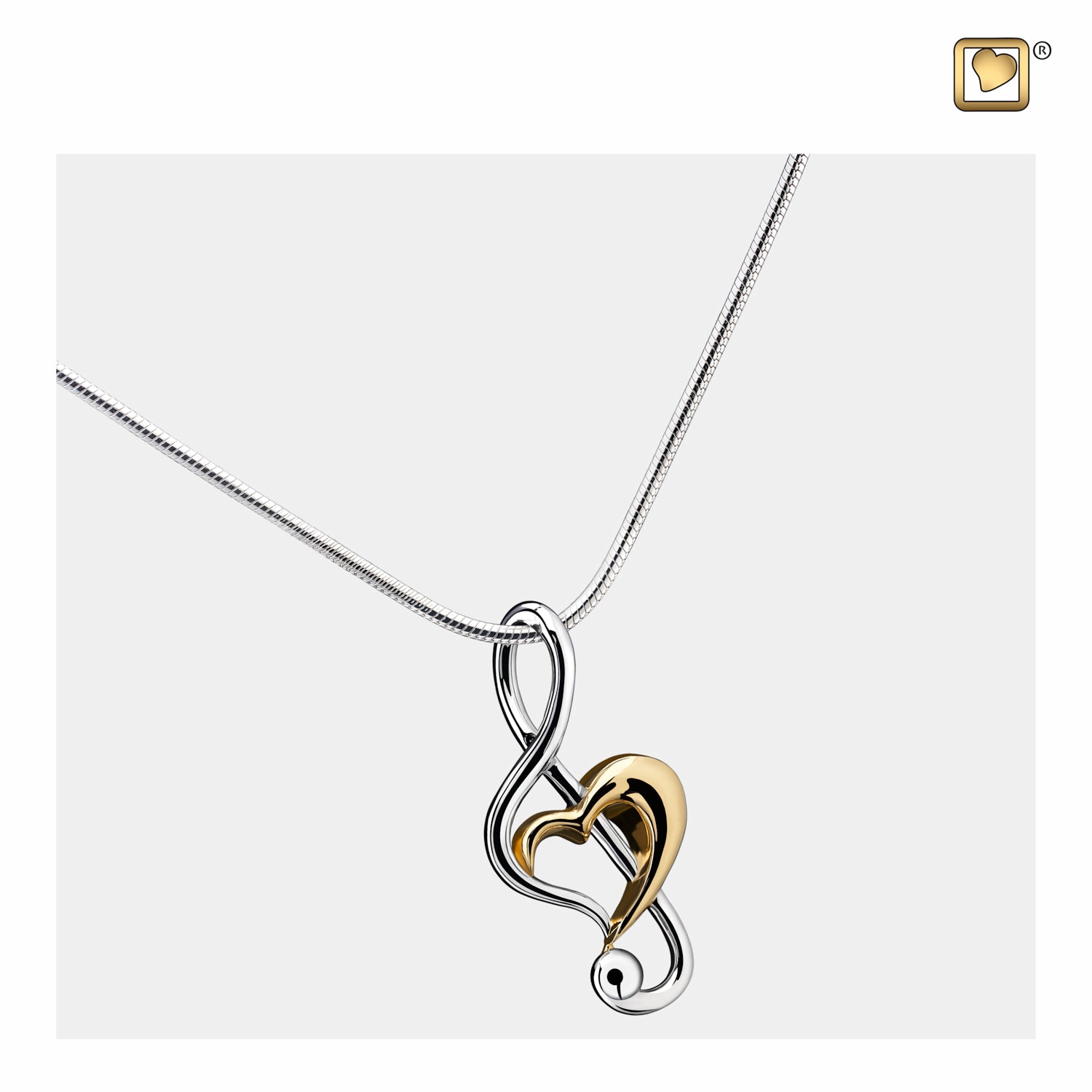 Detail Clef Heart Necklace Nomer 49