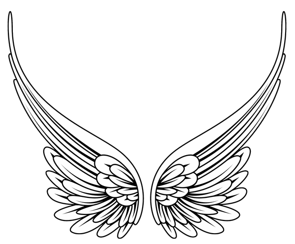 Detail Clip Art Angel Wing Nomer 12