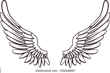 Detail Clip Art Angel Wing Nomer 4