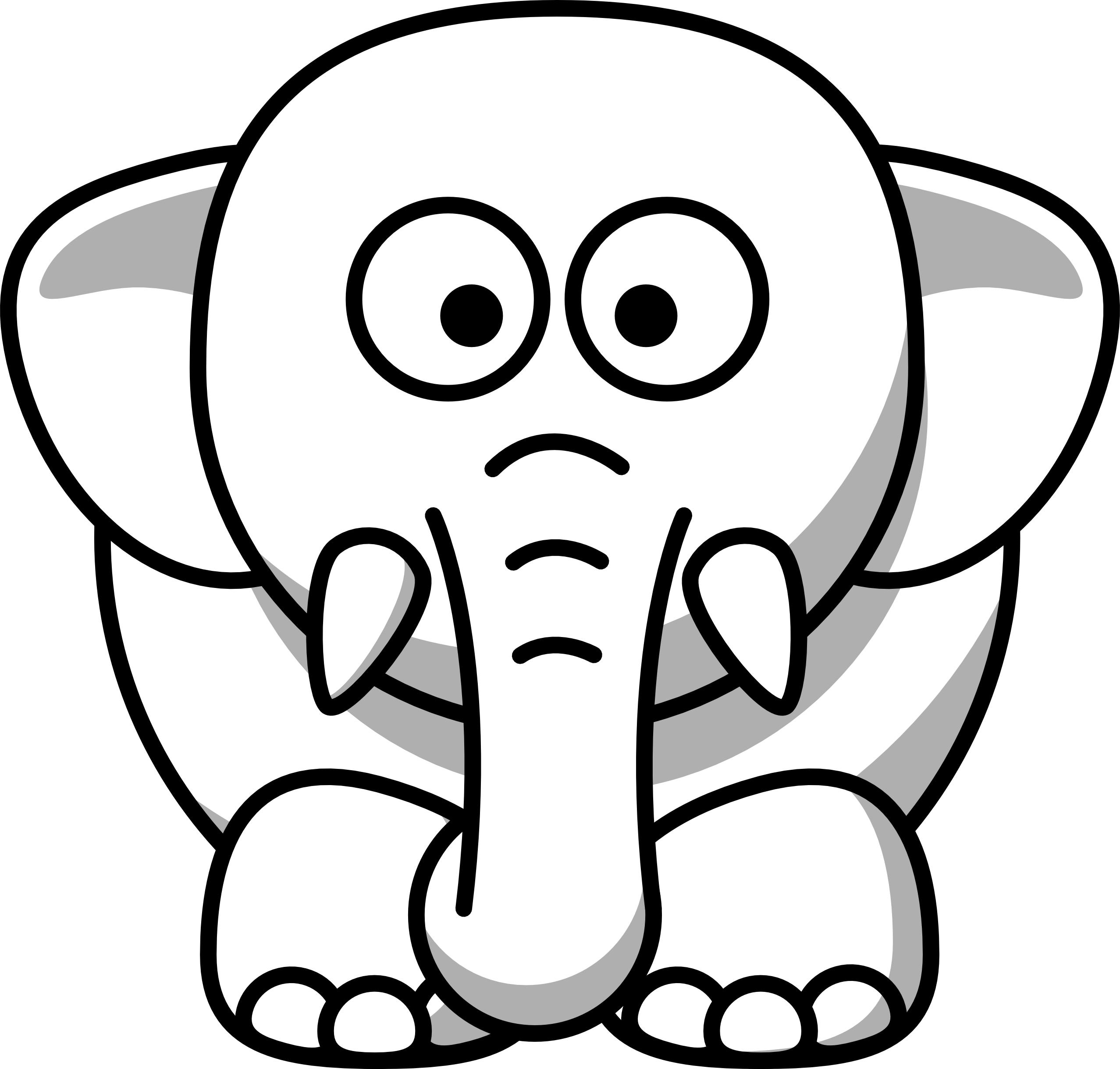 Detail Clip Art Black And White Nomer 17