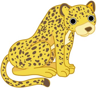 Detail Clip Art Cheetah Nomer 12