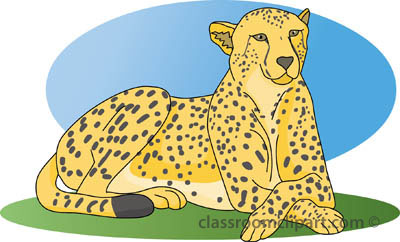 Detail Clip Art Cheetah Nomer 23