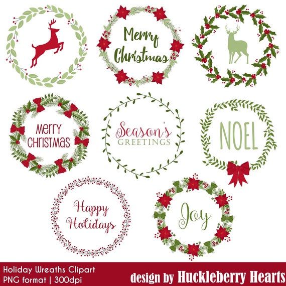 Detail Clip Art Christmas Wreath Nomer 33