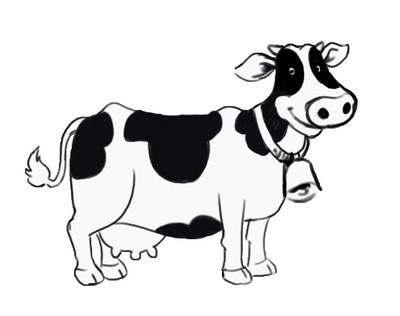 Detail Clip Art Cow Nomer 36