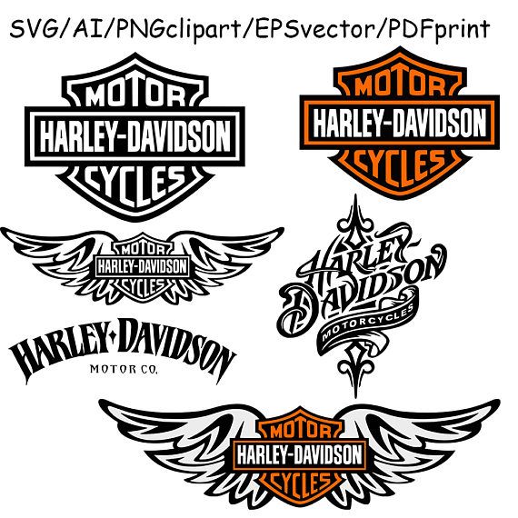 Detail Clip Art Harley Davidson Logo Nomer 16