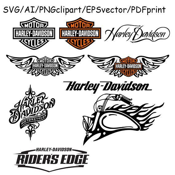 Detail Clip Art Harley Davidson Logo Nomer 18