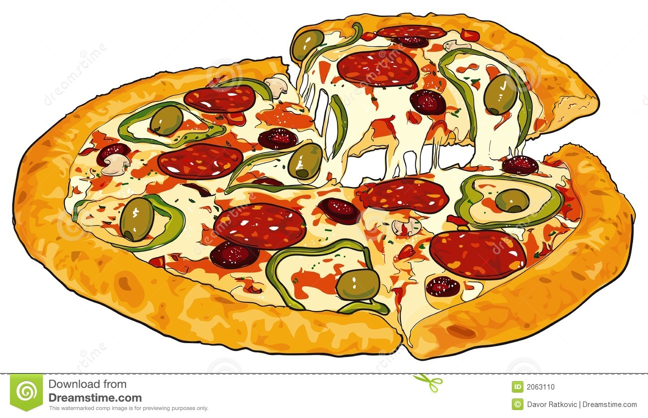 Detail Clip Art Of Pizza Nomer 45