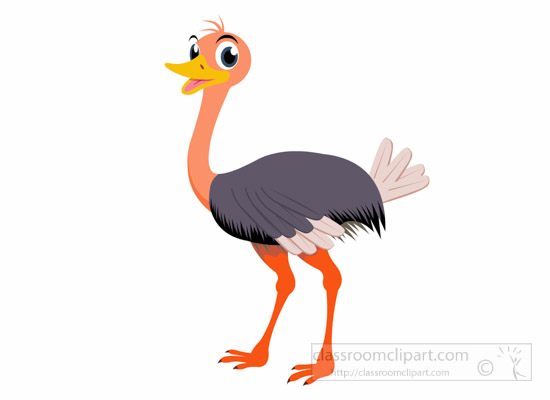 Detail Clip Art Ostrich Nomer 18