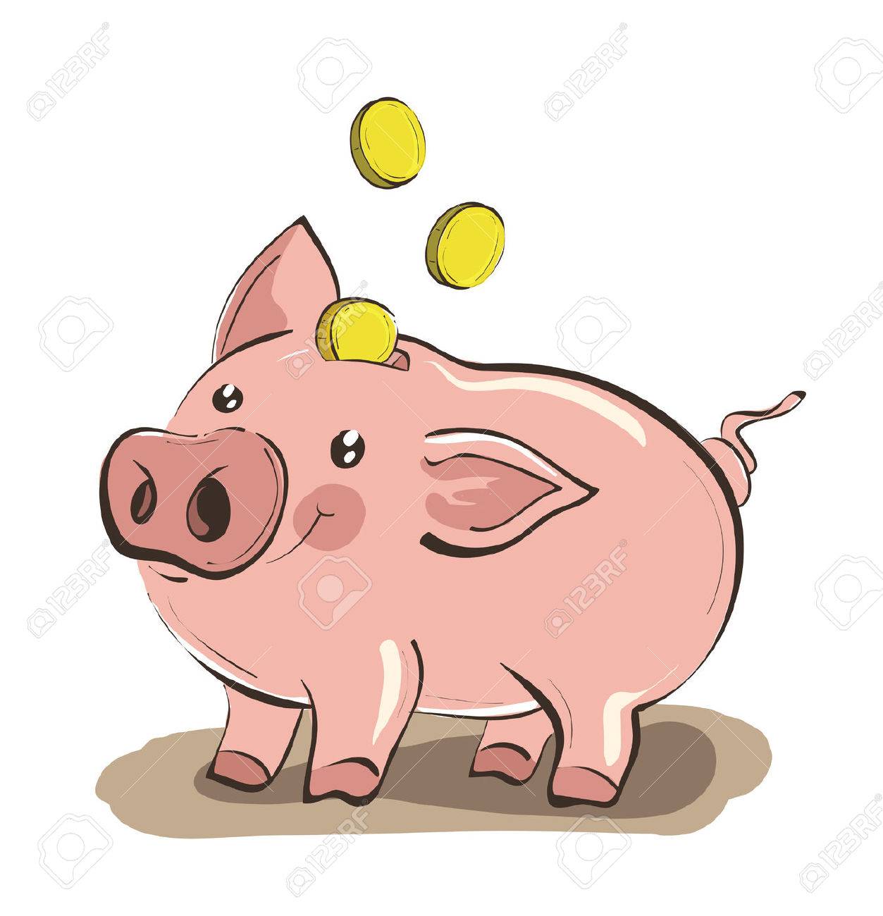 Detail Clip Art Piggy Bank Nomer 14