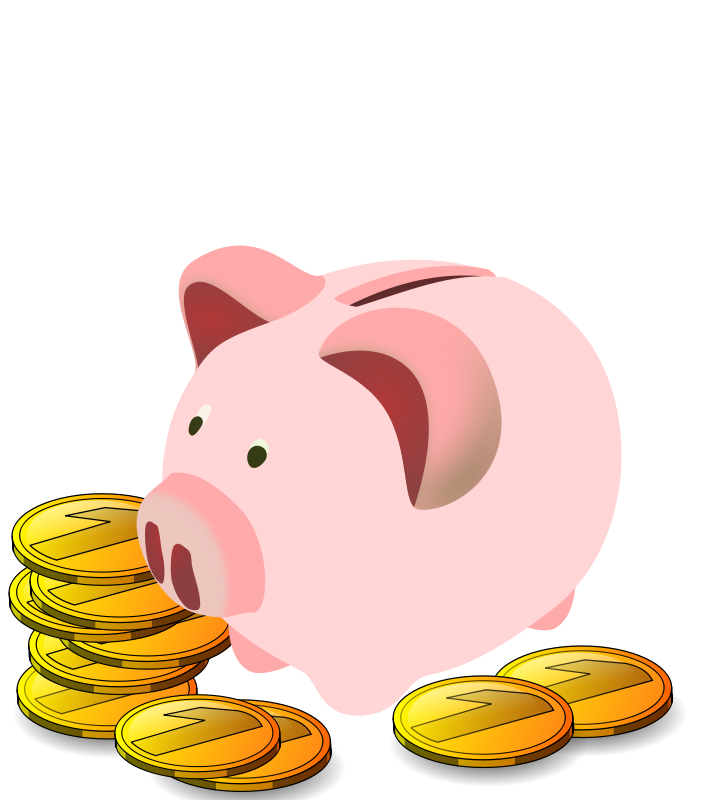 Detail Clip Art Piggy Bank Nomer 19