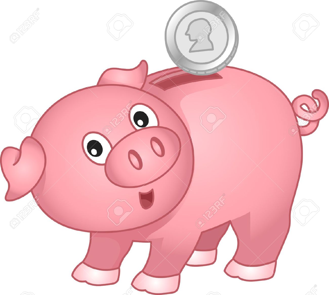 Detail Clip Art Piggy Bank Nomer 29