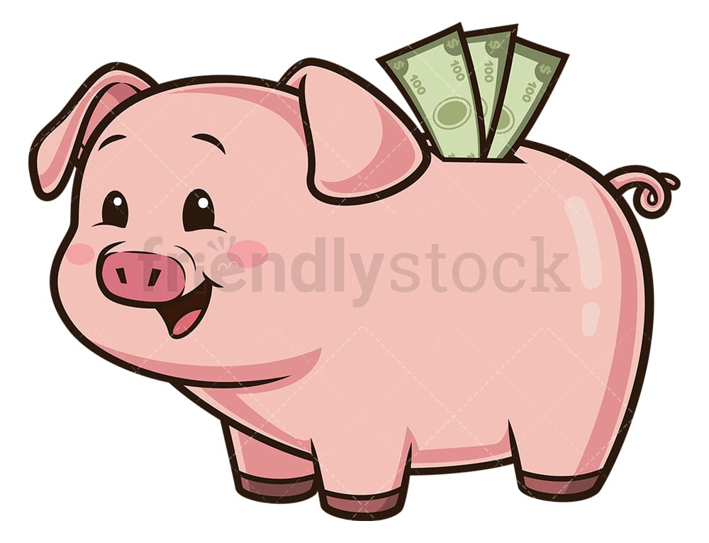 Detail Clip Art Piggy Bank Nomer 34
