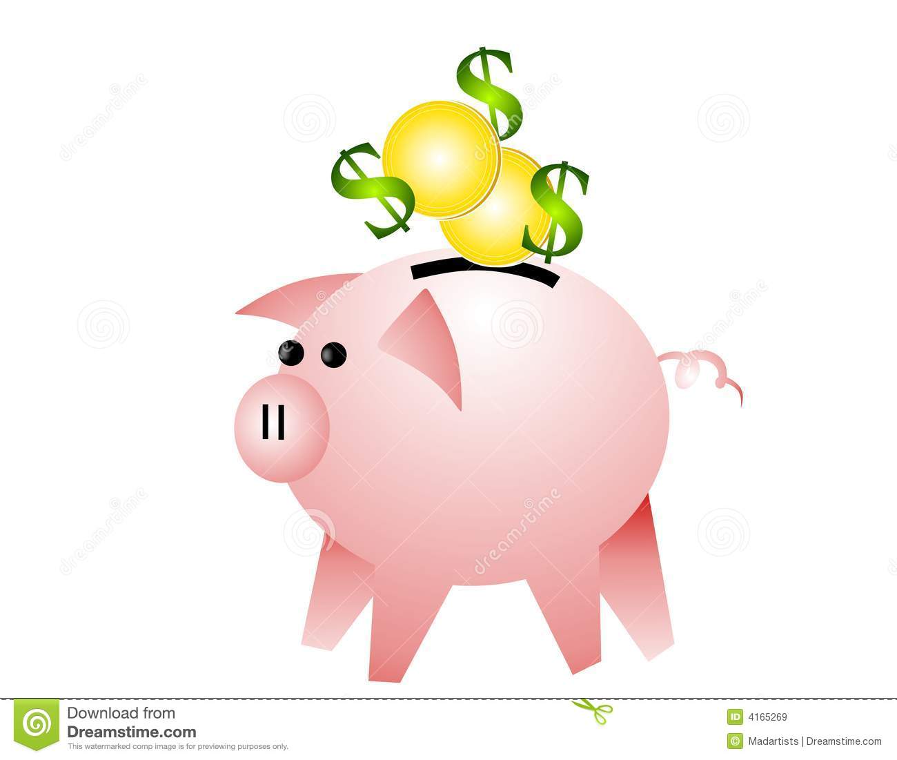 Detail Clip Art Piggy Banks Nomer 21