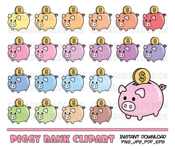 Detail Clip Art Piggy Banks Nomer 28