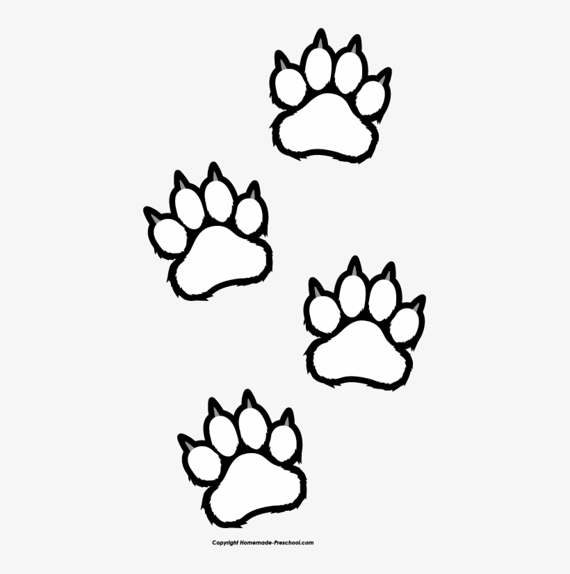 Detail Clip Art Tiger Paw Print Nomer 12