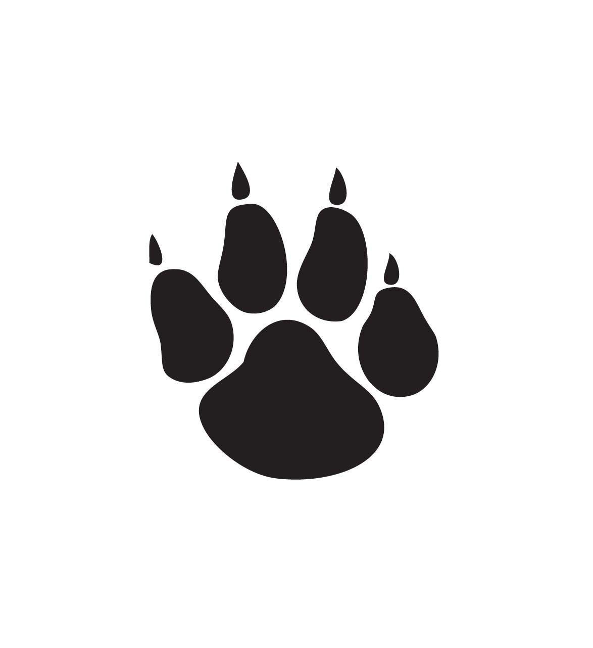 Detail Clip Art Tiger Paw Print Nomer 15