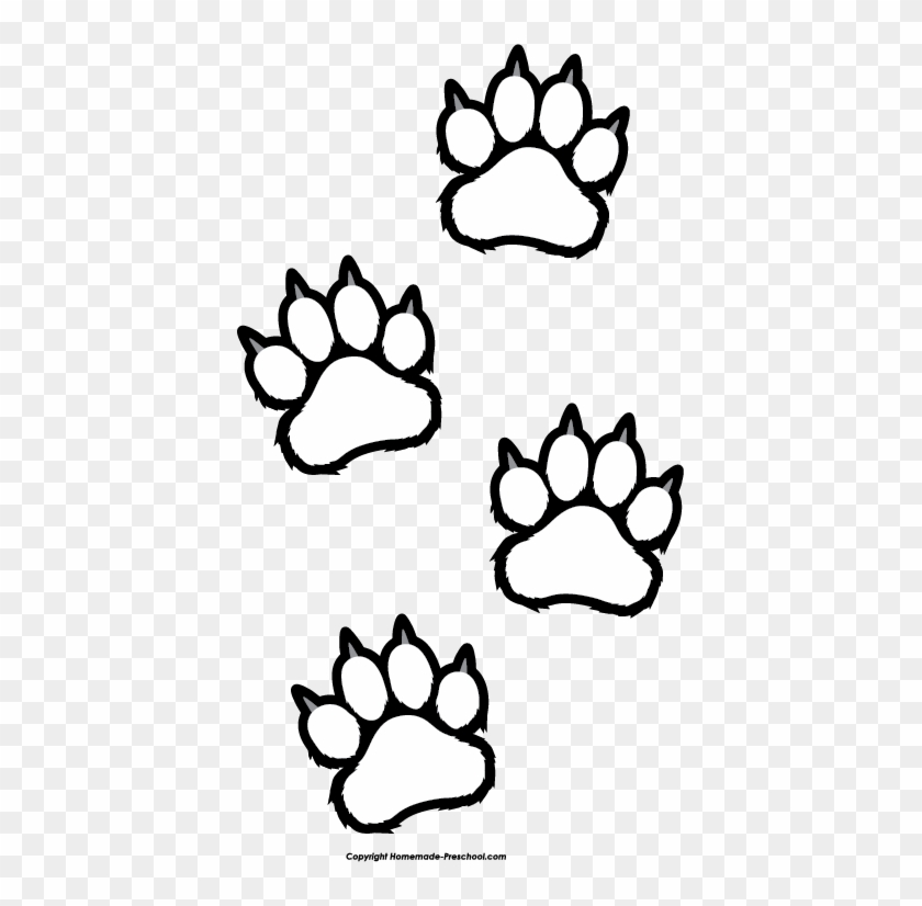 Detail Clip Art Tiger Paw Print Nomer 18