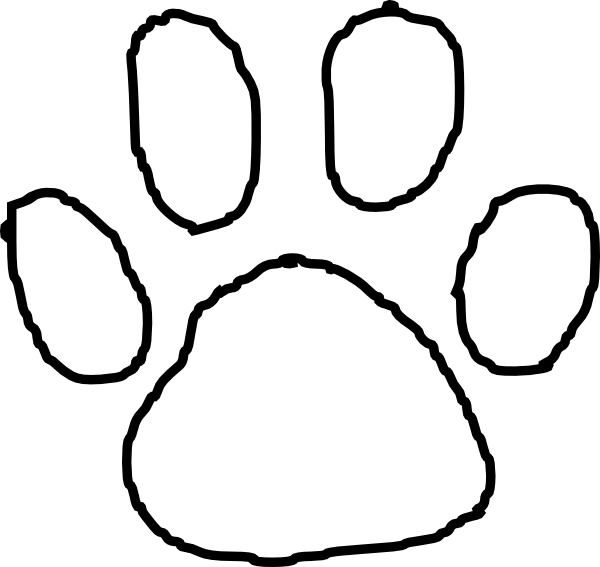 Detail Clip Art Tiger Paw Print Nomer 21