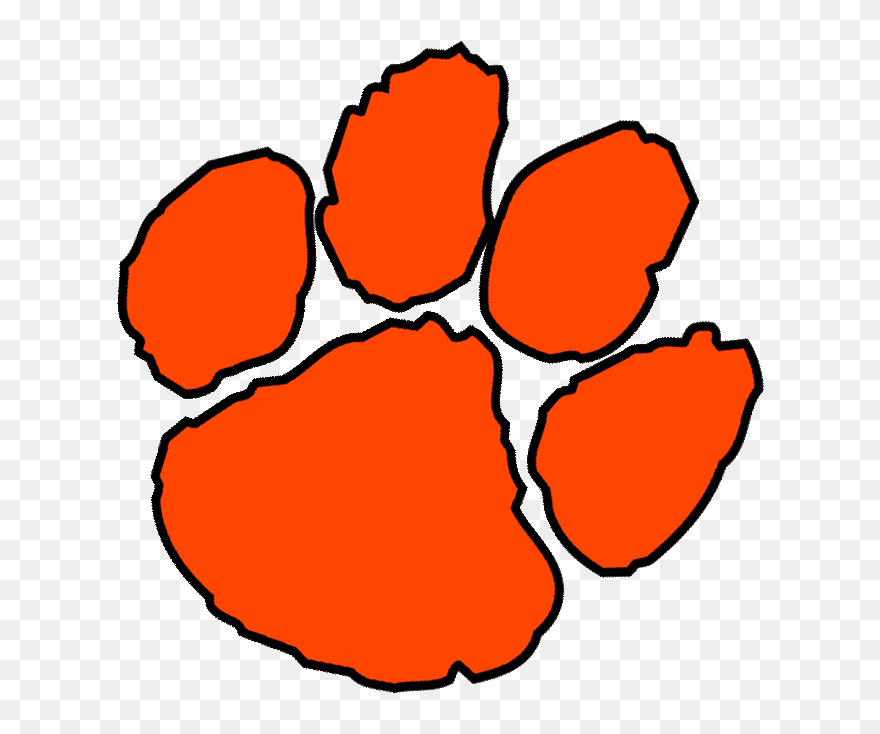 Detail Clip Art Tiger Paw Print Nomer 28