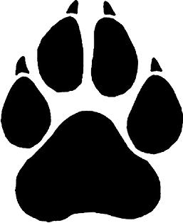 Detail Clip Art Tiger Paw Print Nomer 42