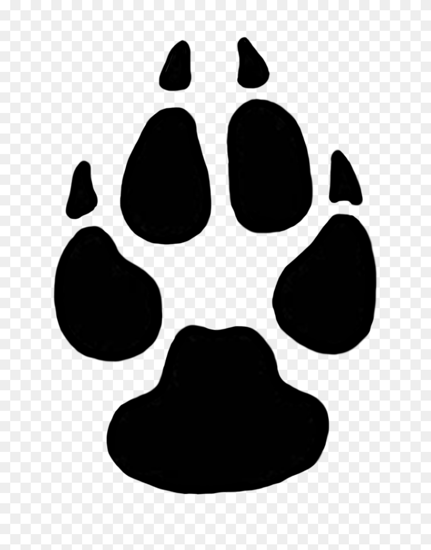 Detail Clip Art Tiger Paw Print Nomer 45