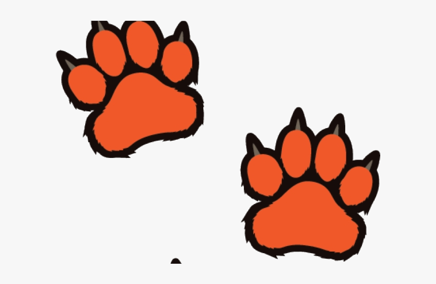 Detail Clip Art Tiger Paw Print Nomer 8