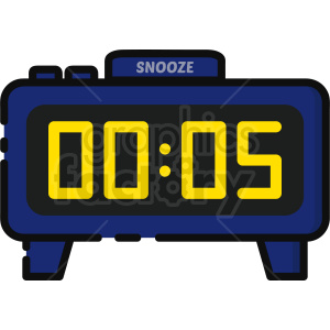Detail Clipart Alarm Clocks Nomer 45