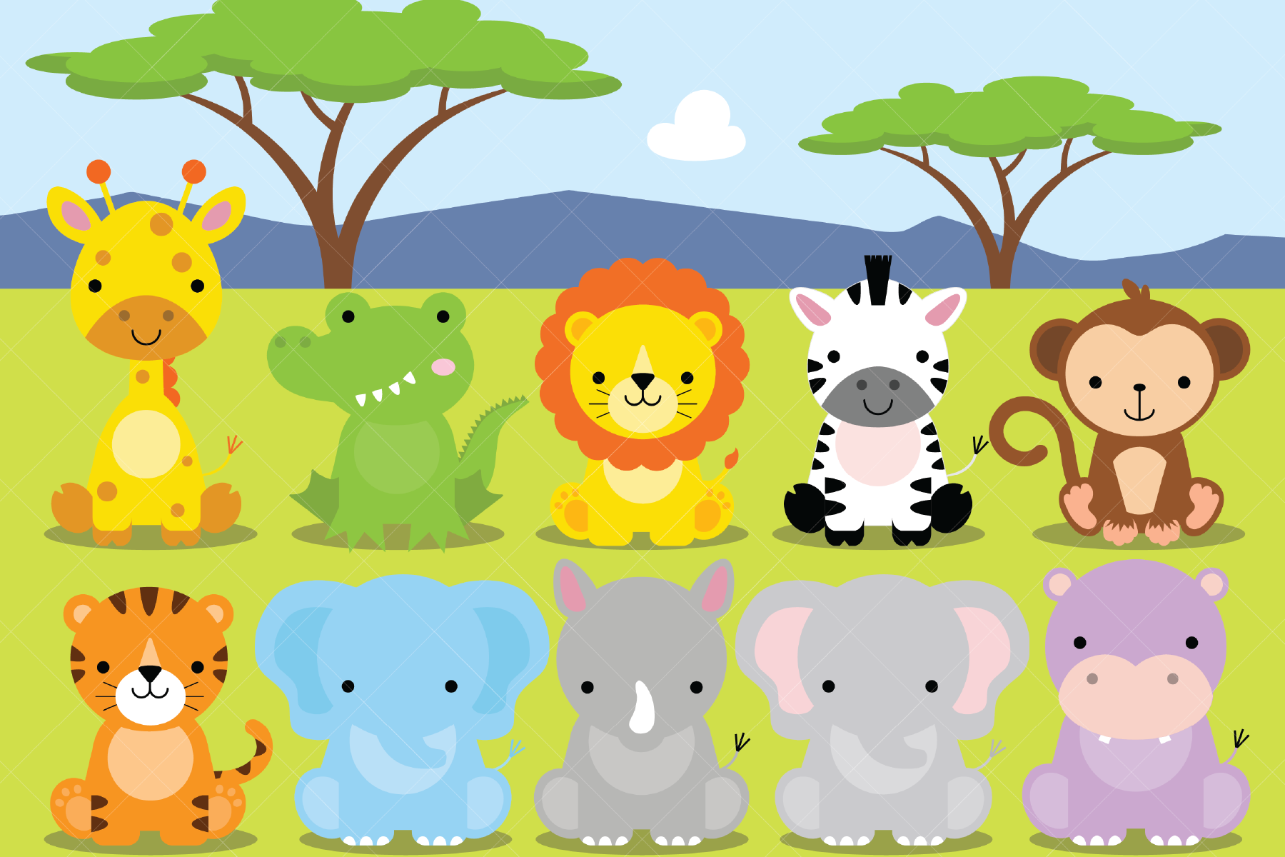 Detail Clipart Animals Nomer 20