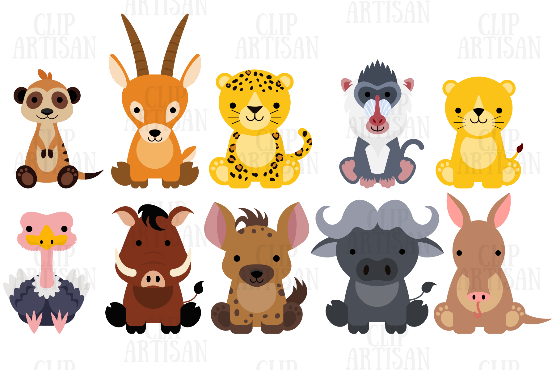 Detail Clipart Animals Nomer 7