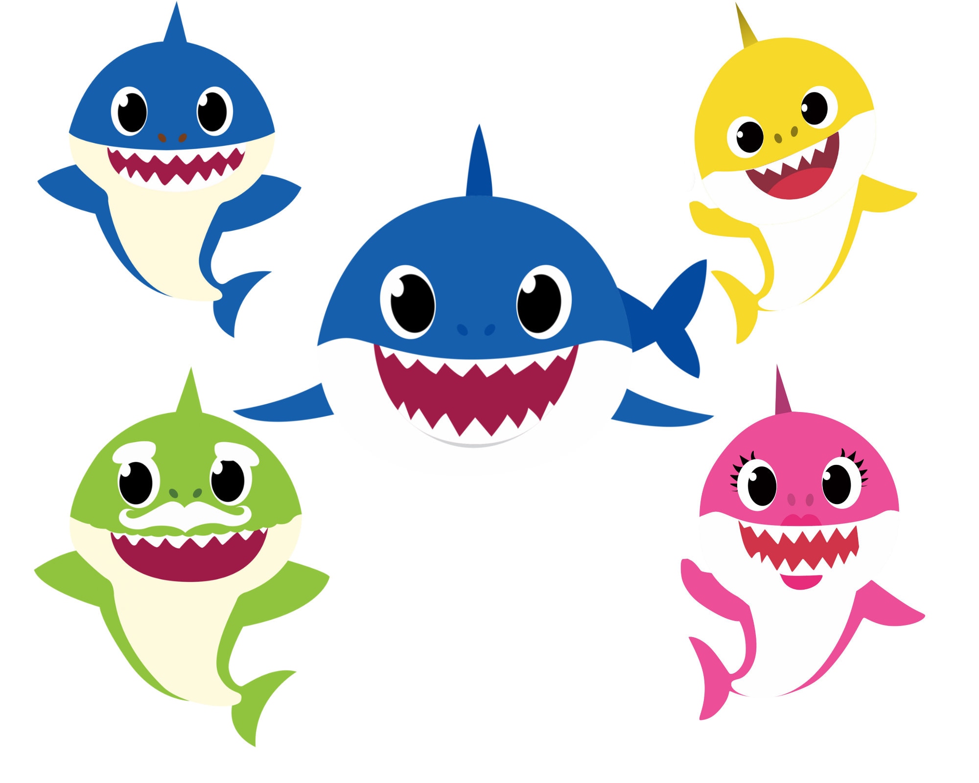 Detail Clipart Baby Shark Nomer 24