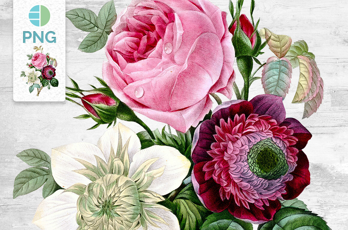 Detail Clipart Bouquet Of Flowers Nomer 41