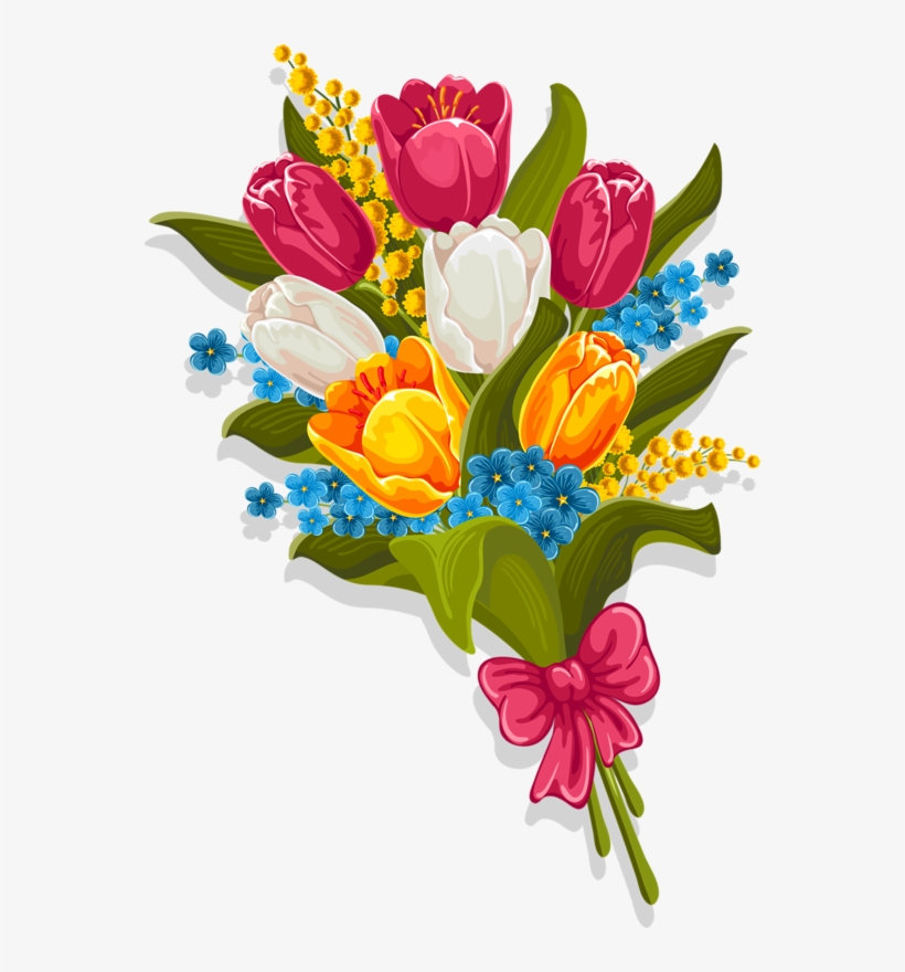 Detail Clipart Bouquet Of Flowers Nomer 8