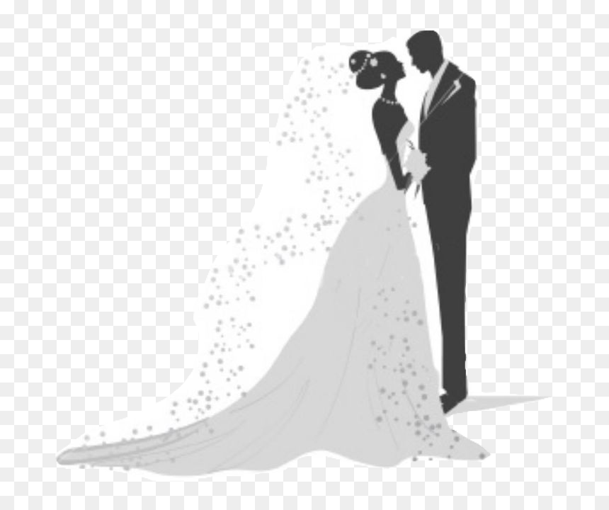 Detail Clipart Bride And Groom Silhouette Nomer 26