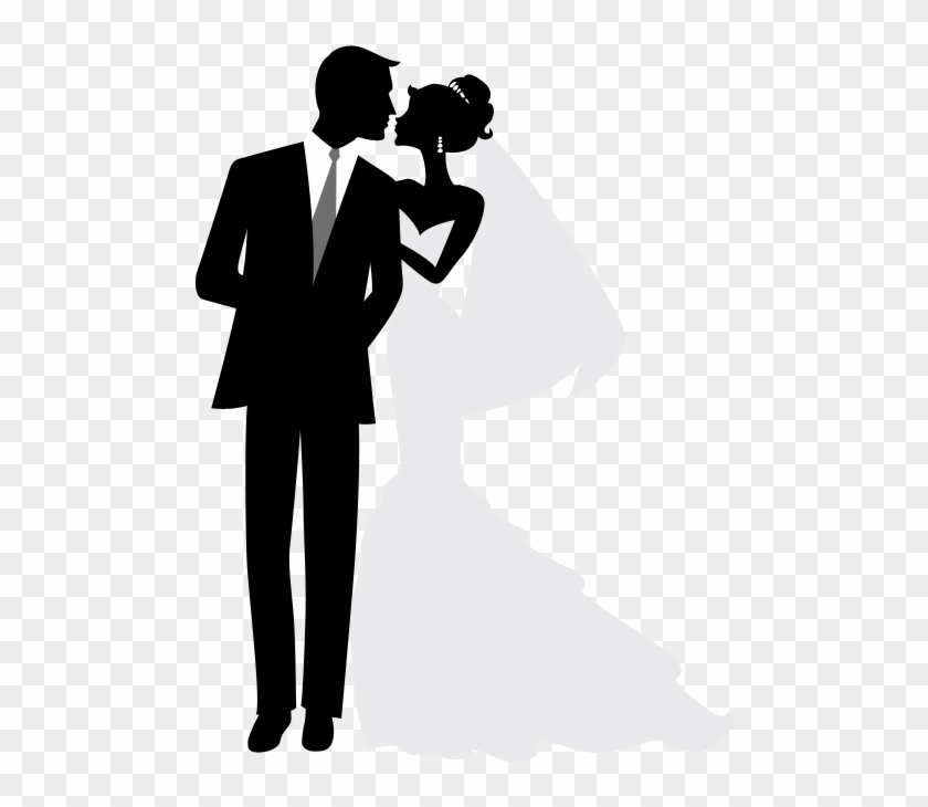 Detail Clipart Bride And Groom Silhouette Nomer 29