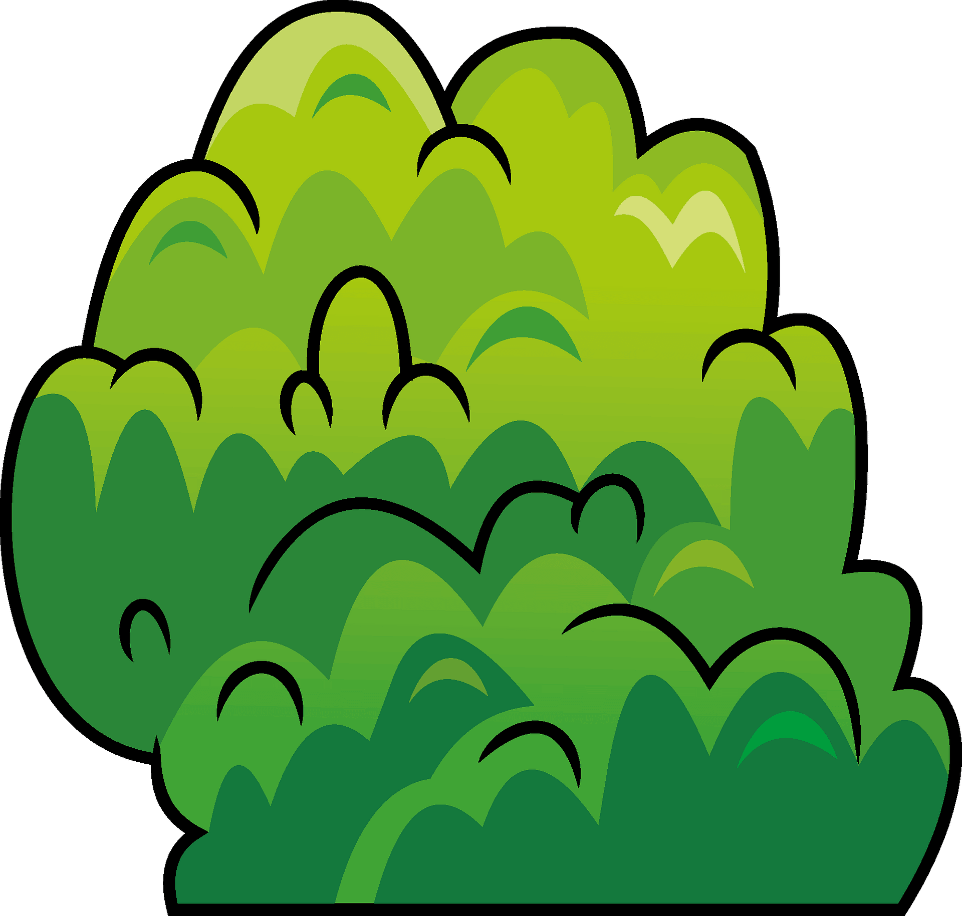 Detail Clipart Bushes Nomer 33