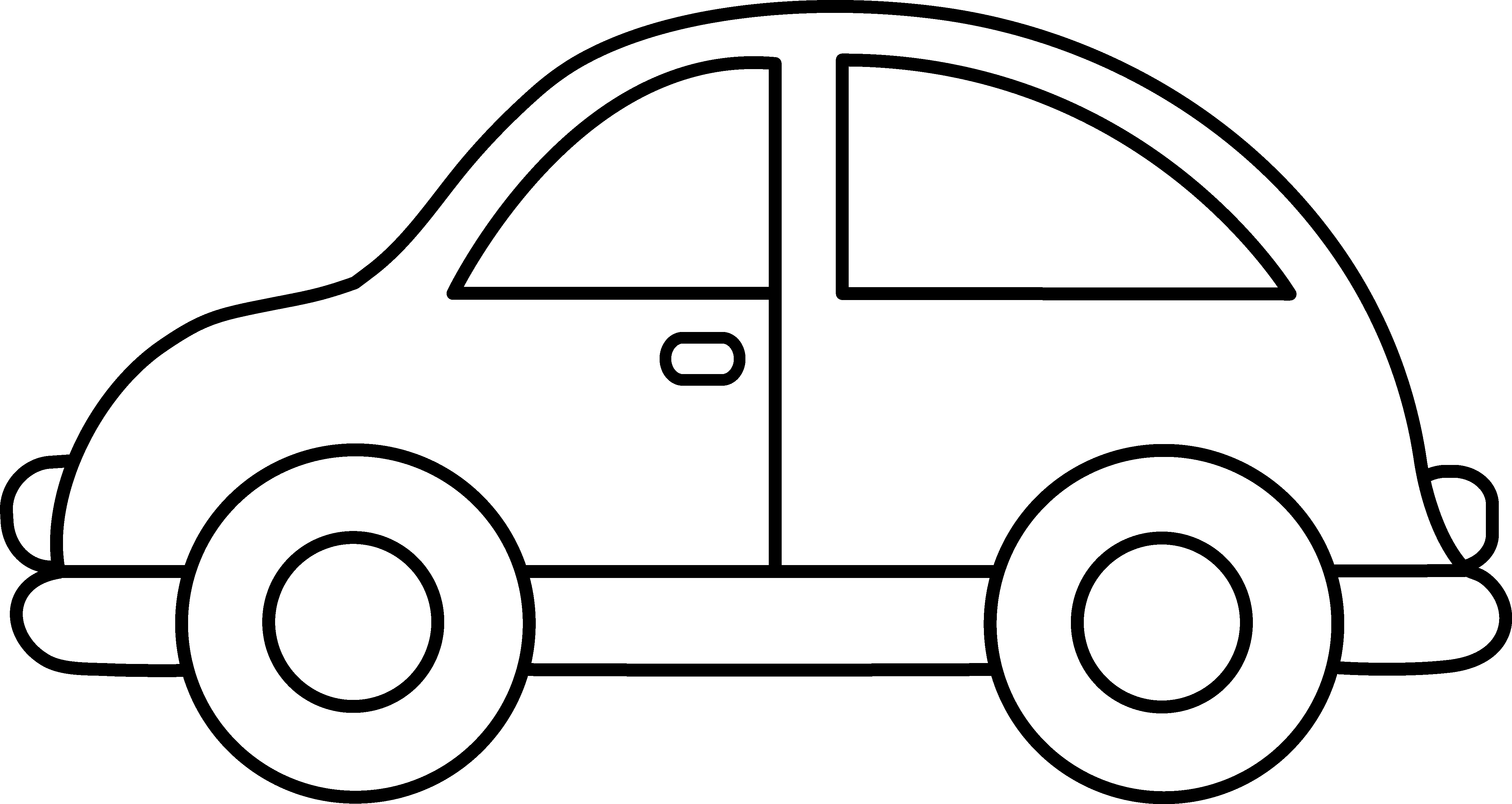 Detail Clipart Car Black And White Nomer 2